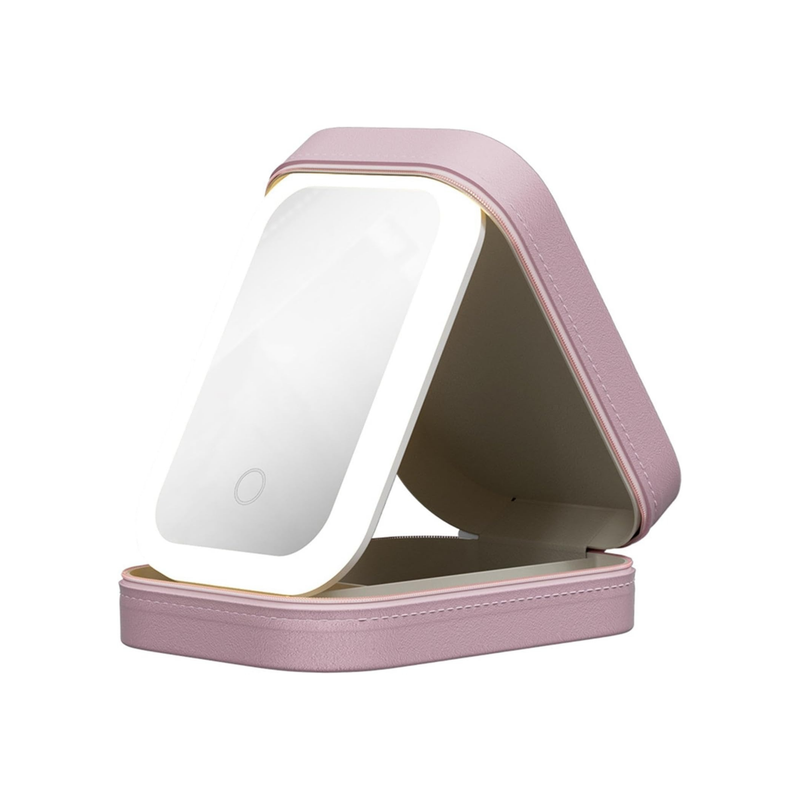 Portable LED Makeup Mirror with Adjustable Light Modes