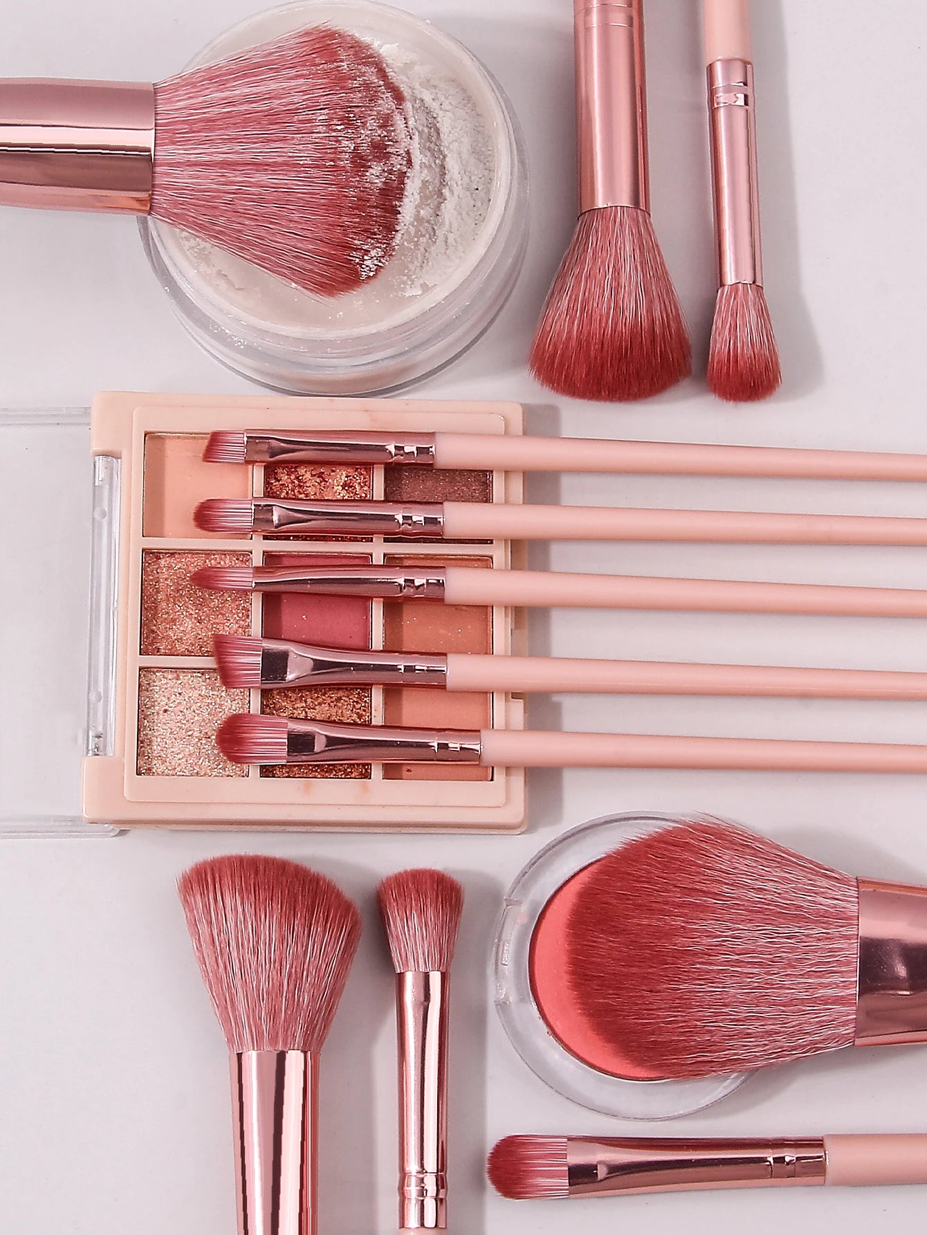 13-Piece Makeup Brush Set with Travel Case